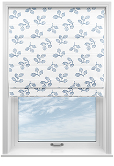 Loralei, Blue Mist - Twist&Fit Roman Blind